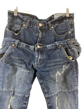 Two Percent Homme Double Waist Jeans Rare Japanese Designer Denim